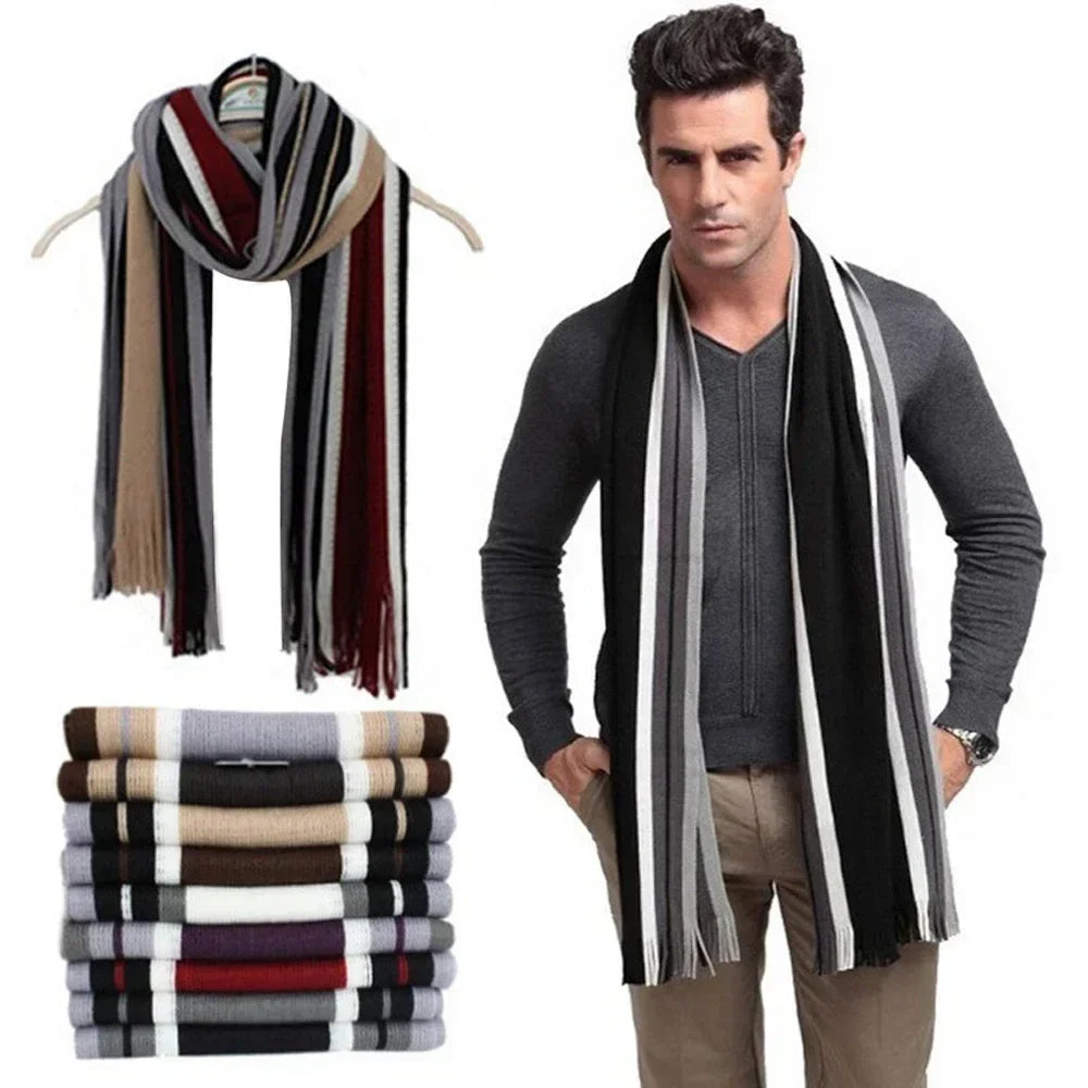 classic men winter scarf