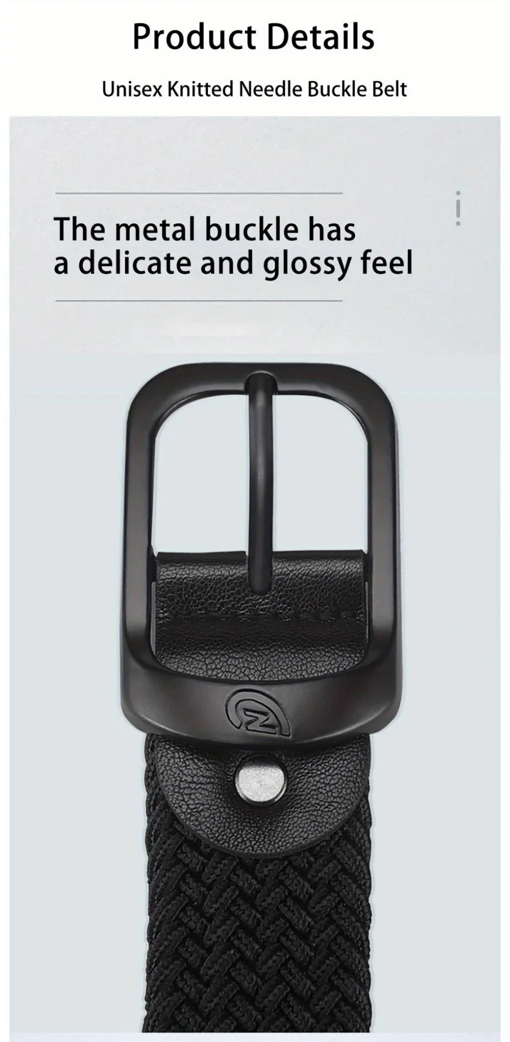 Punch-Free Belt – Elastic Woven Design for Men & Women, Outdoor & Work-Ready, Casual Style