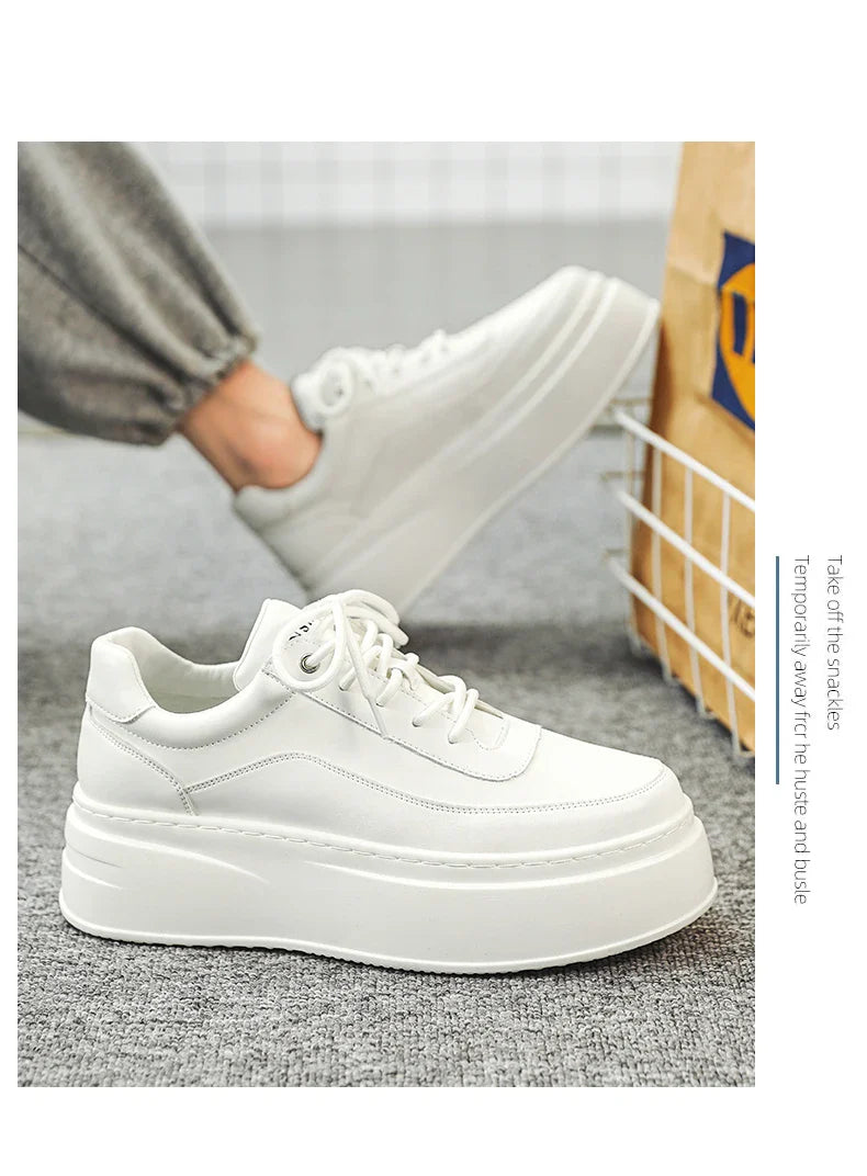 mens platform walking sneakers