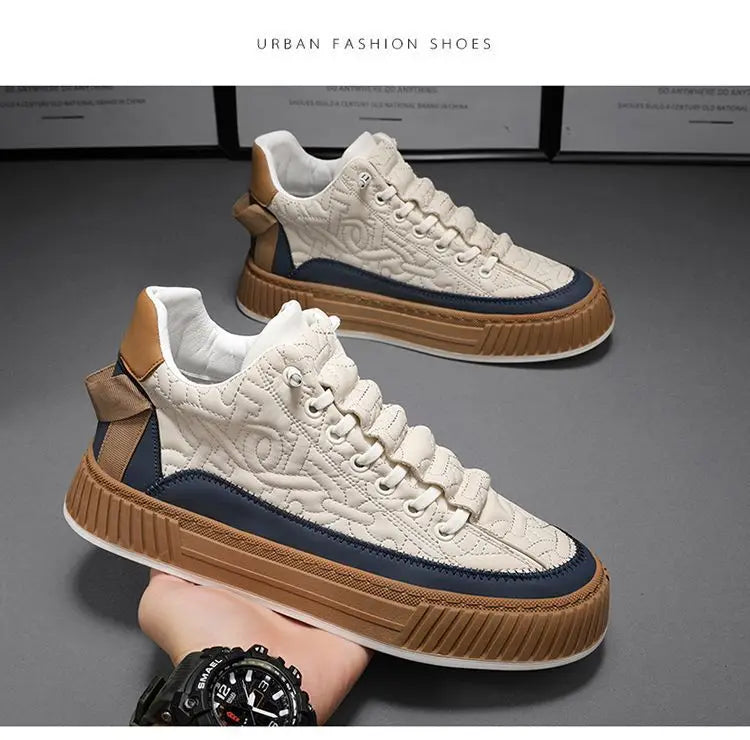 mens platform vulcanized sneakers