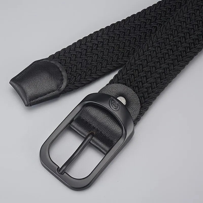 Punch-Free Belt – Elastic Woven Design for Men & Women, Outdoor & Work-Ready, Casual Style
