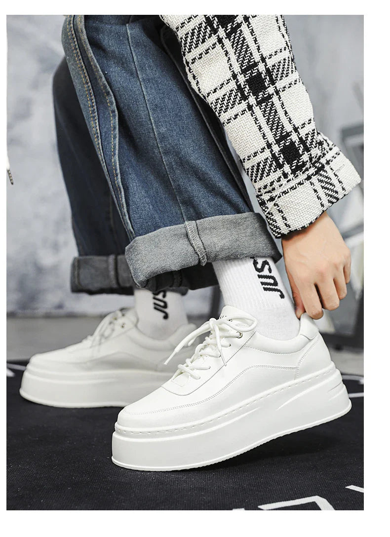 mens platform walking sneakers