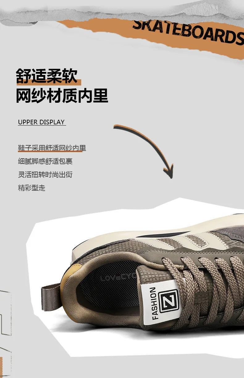 Walking Shoes for Men – 2025 Lightweight & Comfortable Outdoor Trainers, Student Style