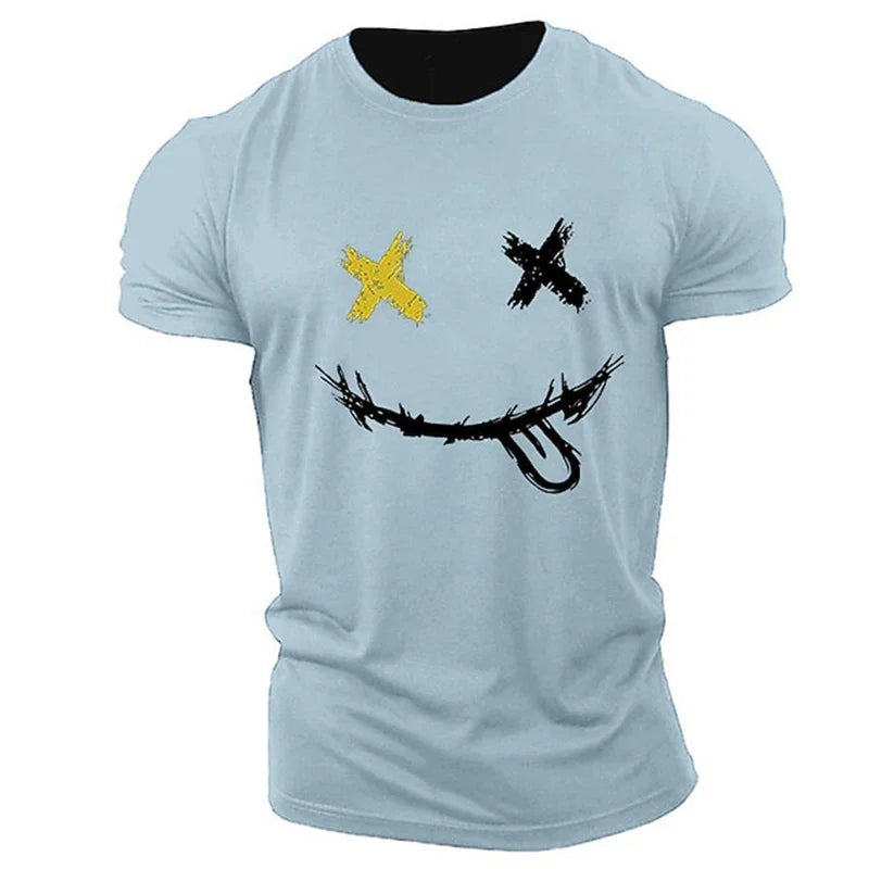 Short Sleeve T-shirts Summer New Fashion Men's English Letter Printing