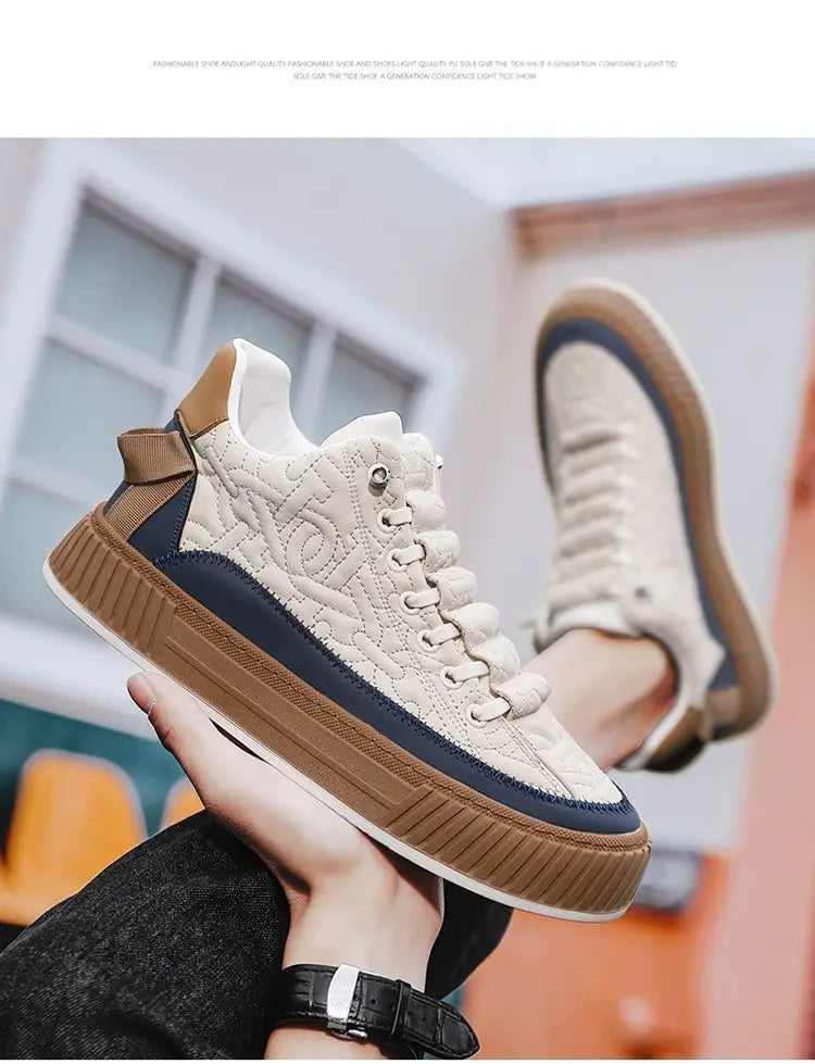 mens platform vulcanized sneakers