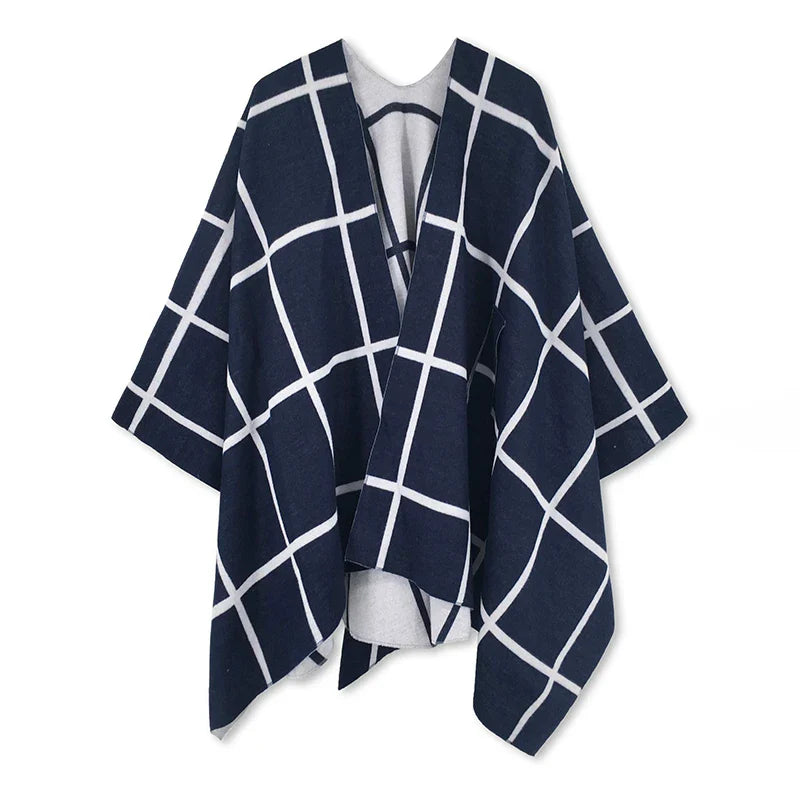 luxury winter poncho
