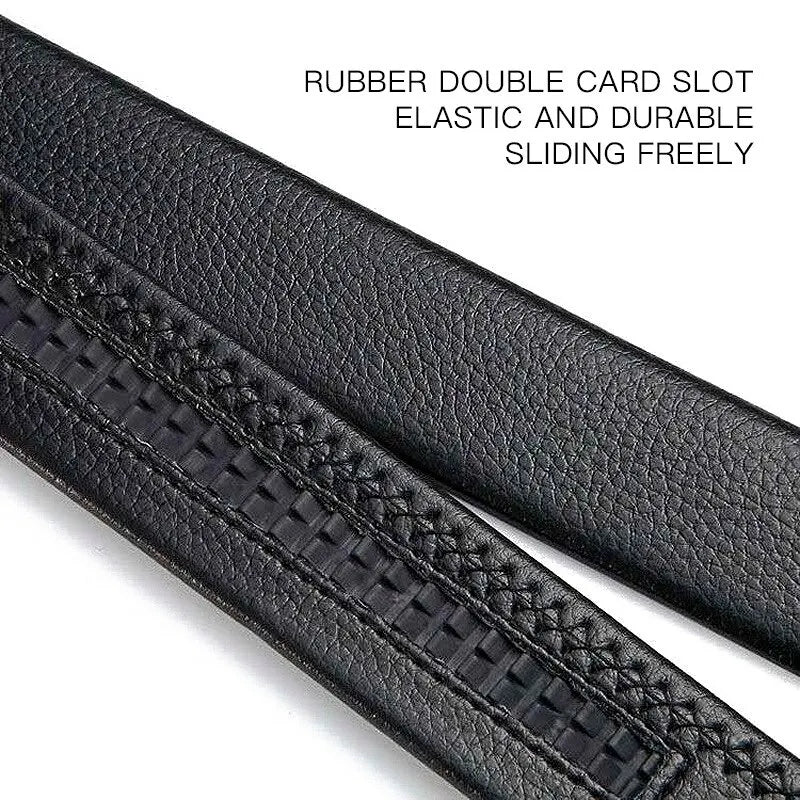 Men Leather Belt – 120cm with Auto Lock Buckle, Durable & Stylish for Business or Work