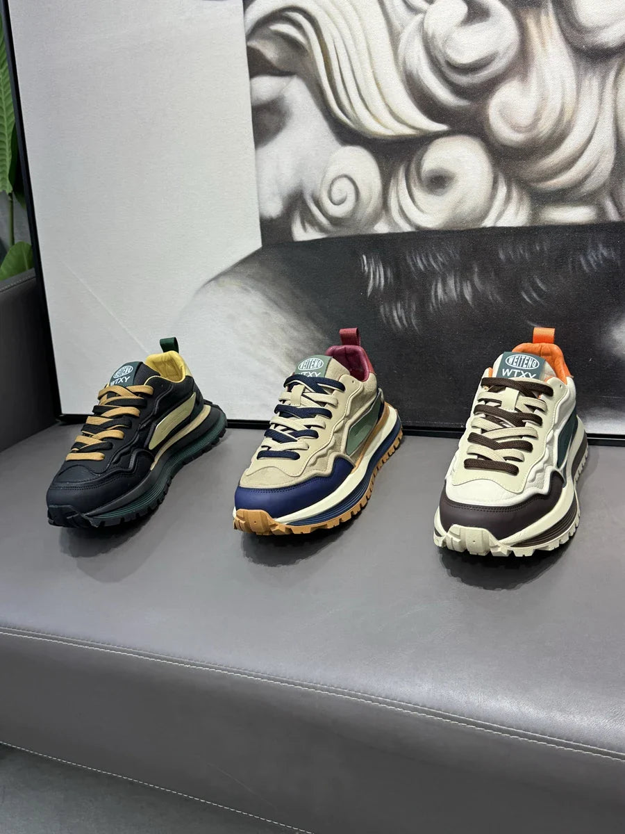 mens platform sports sneakers