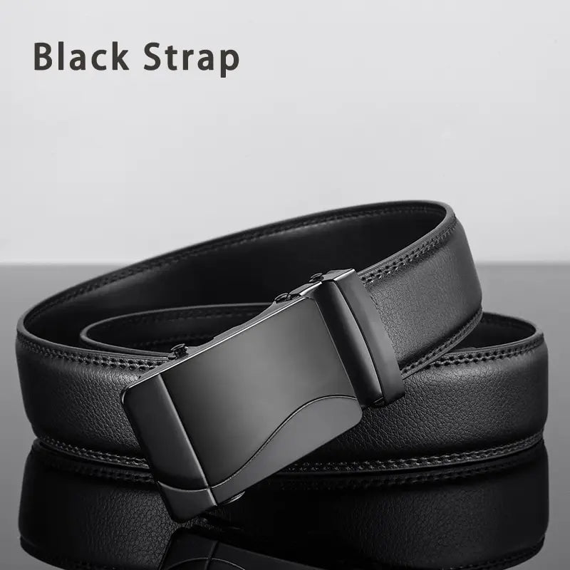 Fashion Business Belt for Men – Luxury PU Leather with Auto Buckle