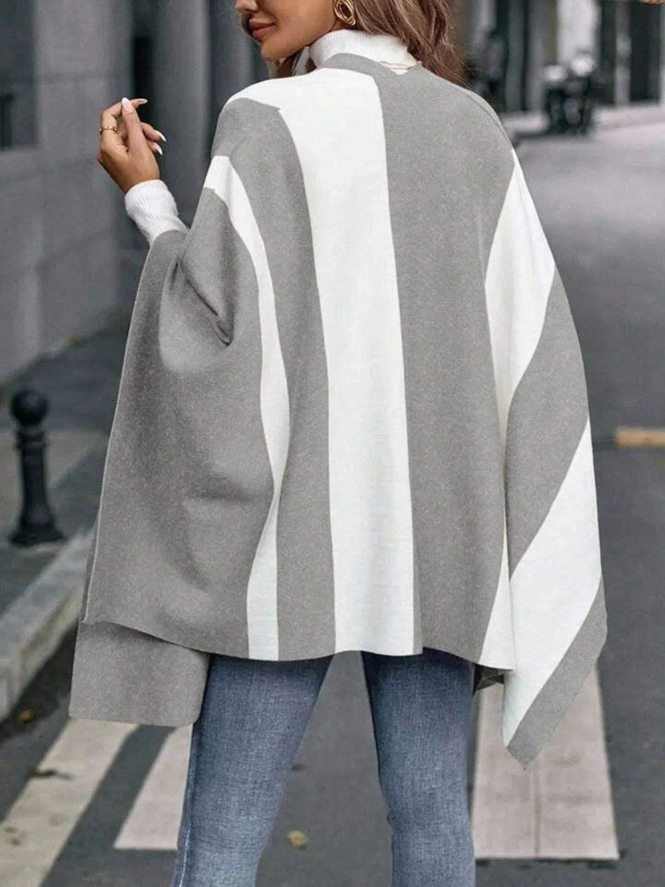 luxury winter poncho