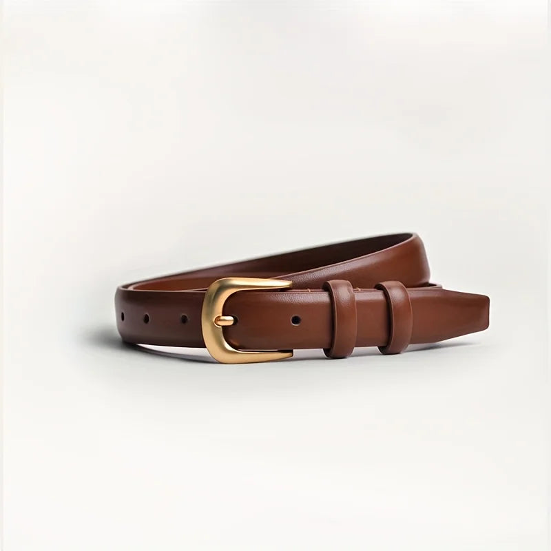 Ladies Fashion Belt – Simple Black Belt for Jeans, Perfect for Daily Use
