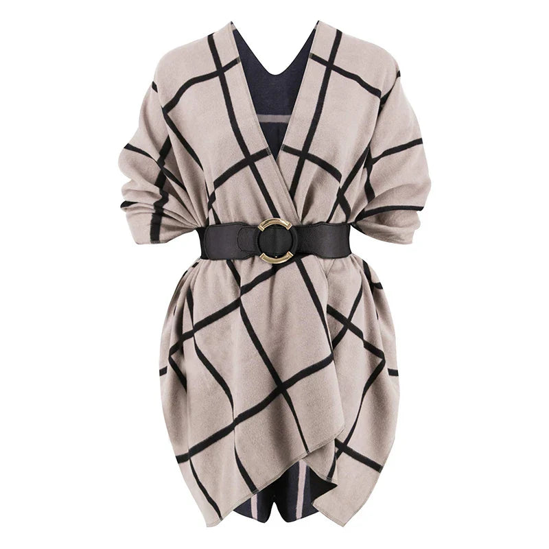 luxury winter poncho
