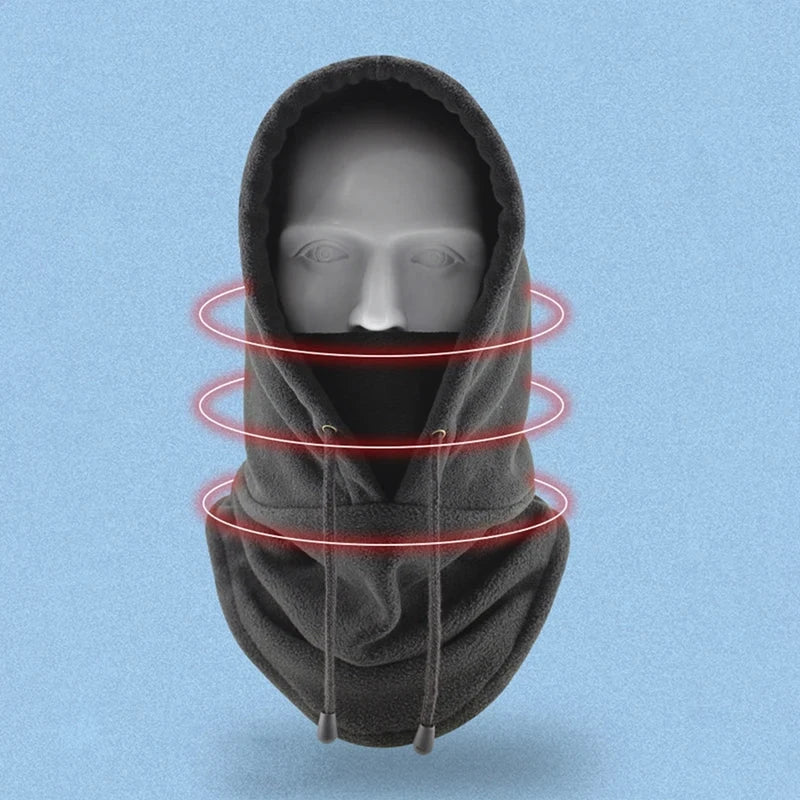 Winter Neck Warmer – Thermal Fleece Balaclava Snood Hat, Face Mask for Outdoor Sports