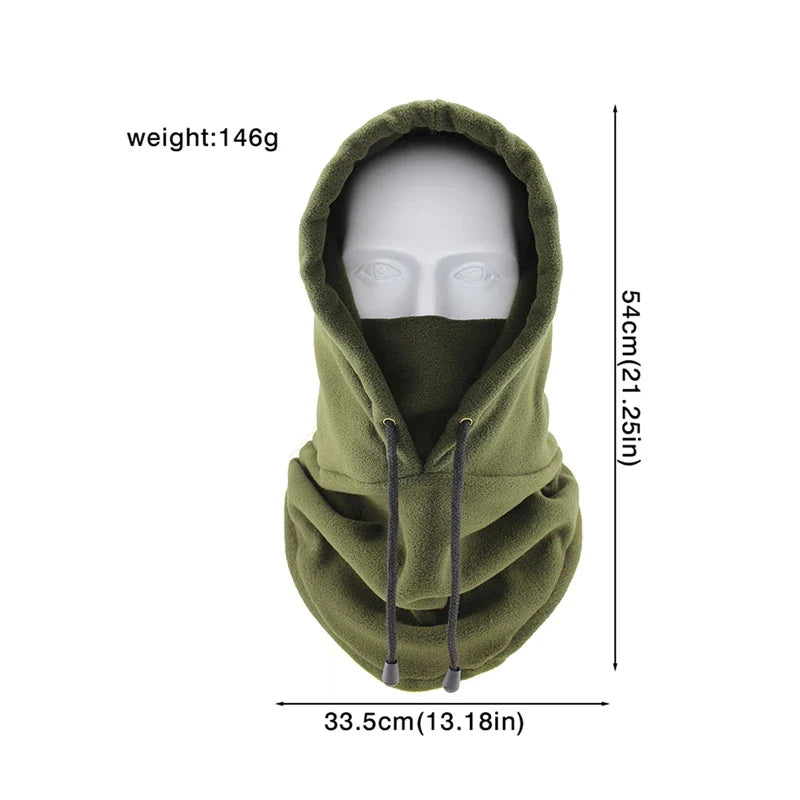 Winter Neck Warmer – Thermal Fleece Balaclava Snood Hat, Face Mask for Outdoor Sports