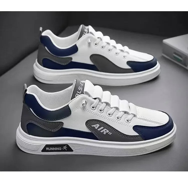 Low Top Sneakers – 2025 Men’s Fashion Leather Shoes, One-Foot Slip-On, Sport & Casual