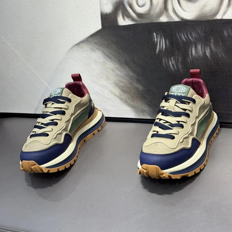 mens platform sports sneakers