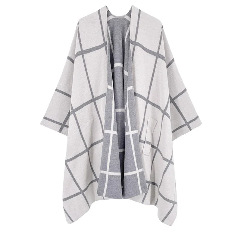 luxury winter poncho