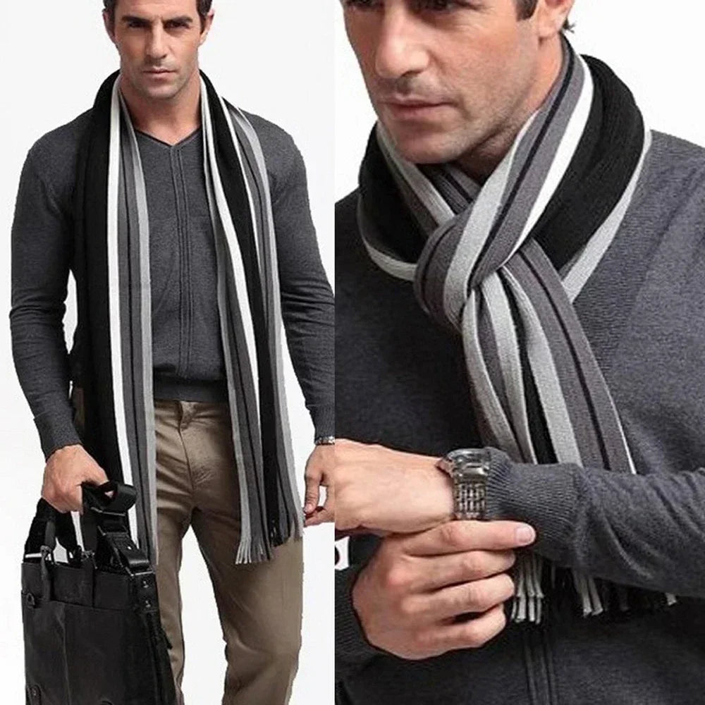 classic men winter scarf
