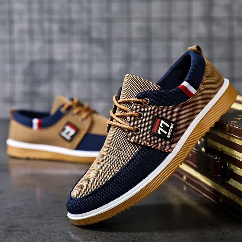 Canvas Shoes for Men – 2024 Breathable Sneakers with Vulcanized Sole, Tenis Masculino Style
