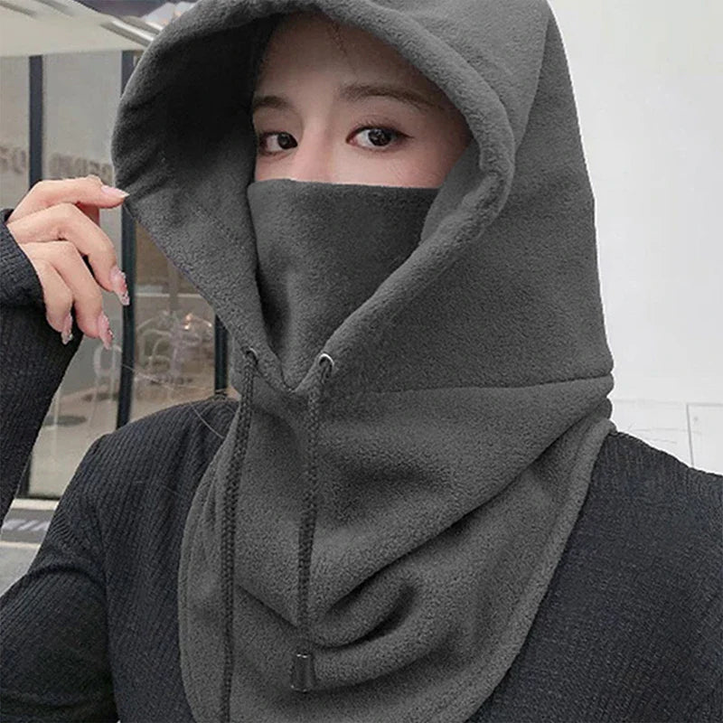 Winter Neck Warmer – Thermal Fleece Balaclava Snood Hat, Face Mask for Outdoor Sports