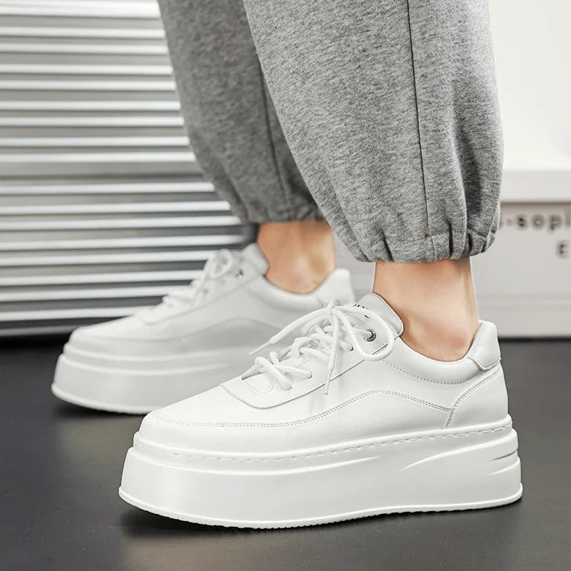 mens platform walking sneakers