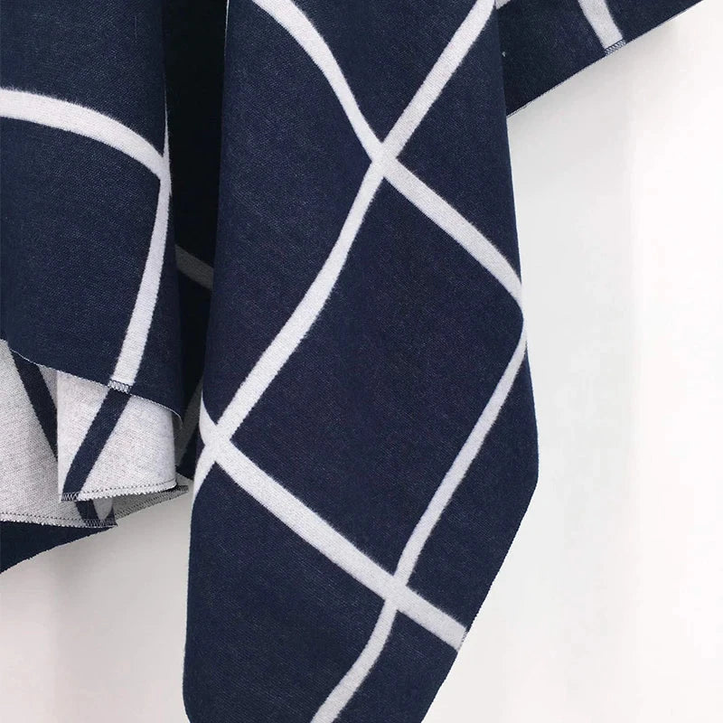 luxury winter poncho