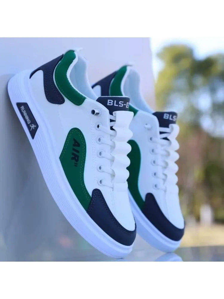Low Top Sneakers – 2025 Men’s Fashion Leather Shoes, One-Foot Slip-On, Sport & Casual