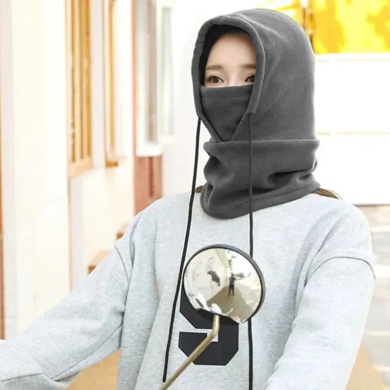 Winter Neck Warmer – Thermal Fleece Balaclava Snood Hat, Face Mask for Outdoor Sports