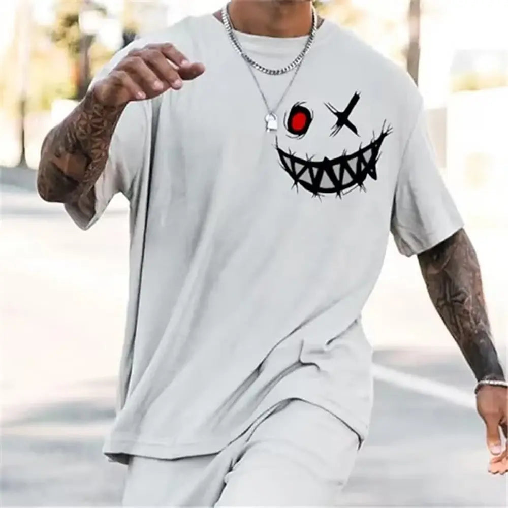 Short Sleeve T-shirts Summer New Fashion Men's English Letter Printing