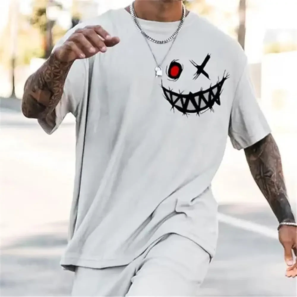 Short Sleeve T-shirts Summer New Fashion Men's English Letter Printing