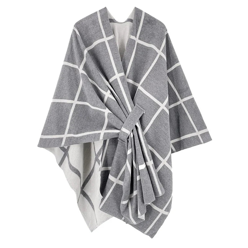 luxury winter poncho