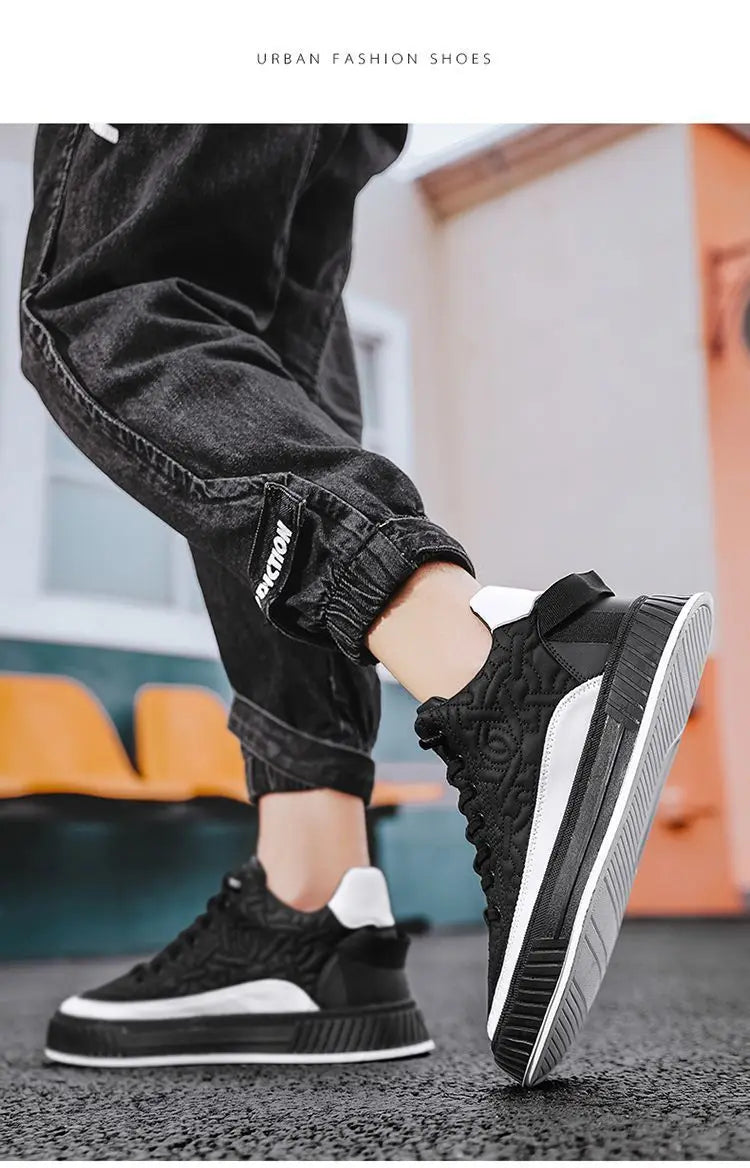 mens platform vulcanized sneakers