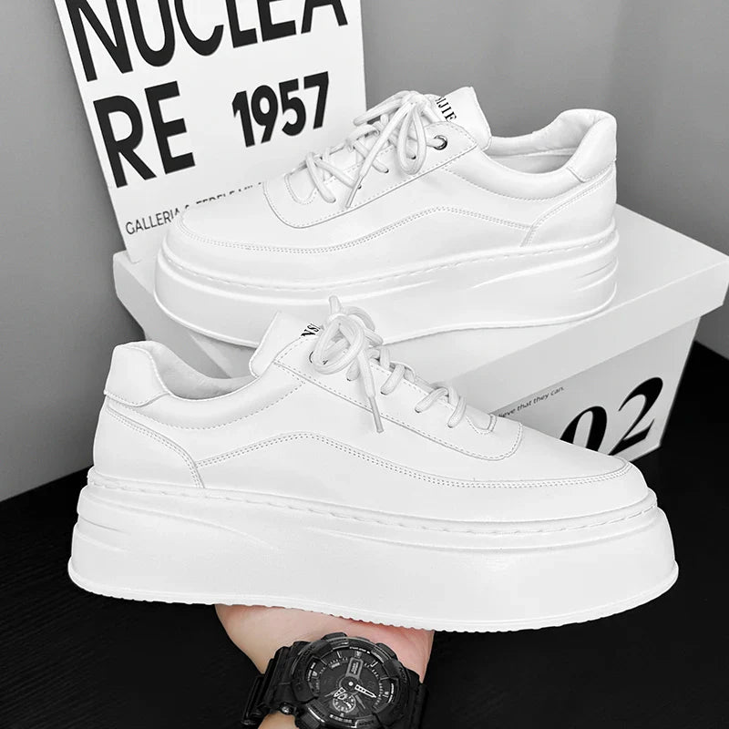 mens platform walking sneakers