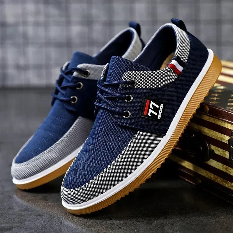 Canvas Shoes for Men – 2024 Breathable Sneakers with Vulcanized Sole, Tenis Masculino Style