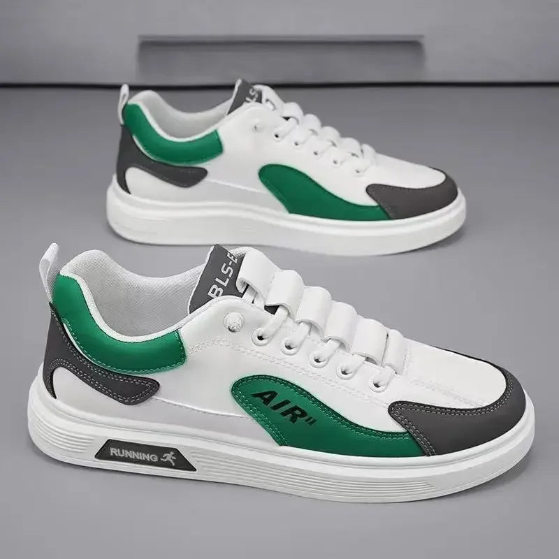 Low Top Sneakers – 2025 Men’s Fashion Leather Shoes, One-Foot Slip-On, Sport & Casual