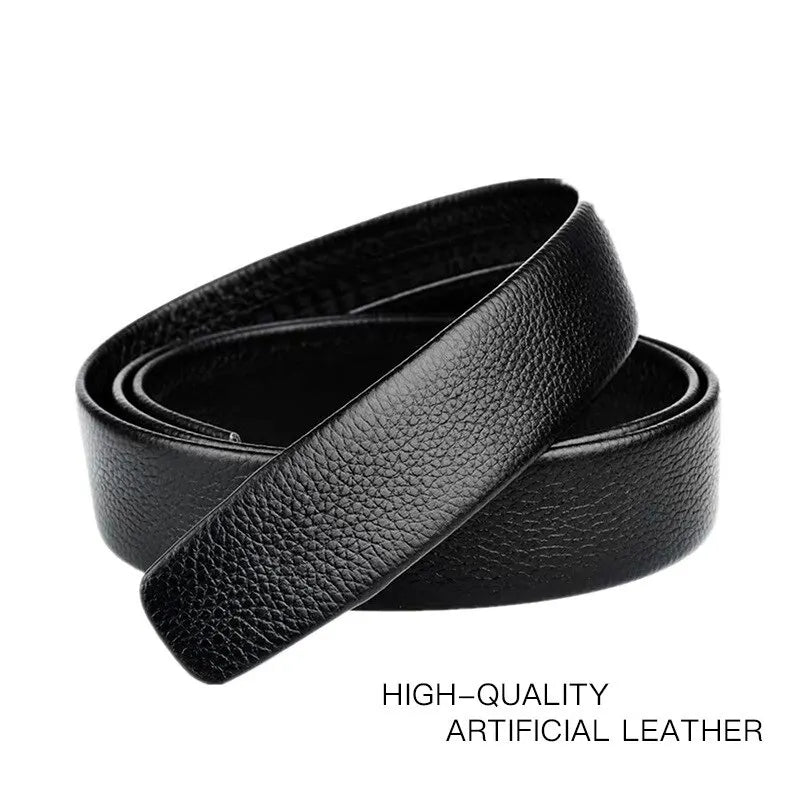 Men Leather Belt – 120cm with Auto Lock Buckle, Durable & Stylish for Business or Work