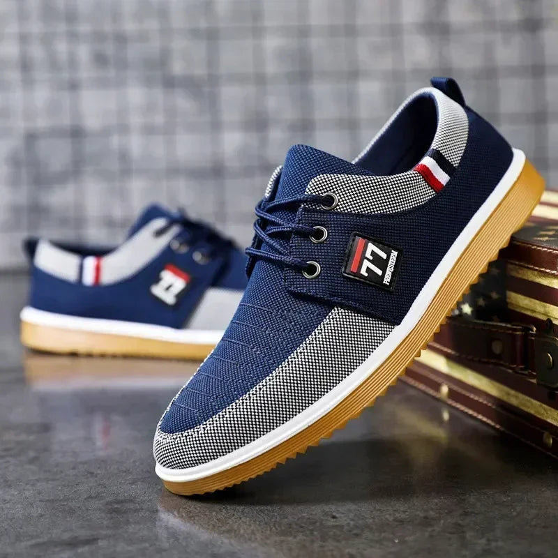 Canvas Shoes for Men – 2024 Breathable Sneakers with Vulcanized Sole, Tenis Masculino Style