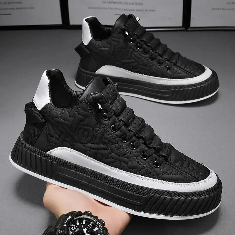 mens platform vulcanized sneakers