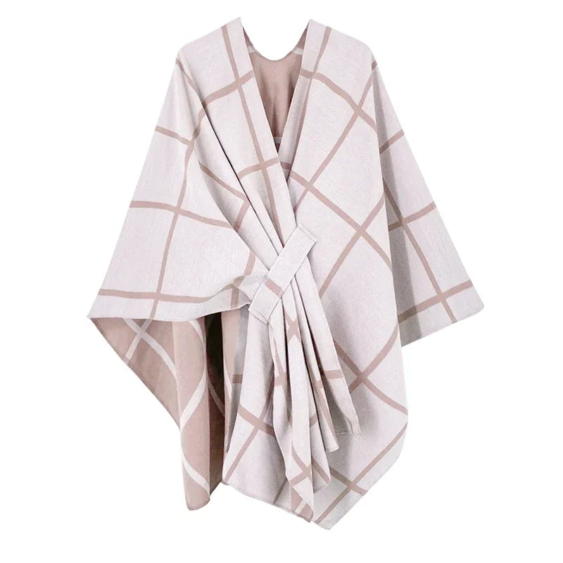 luxury winter poncho