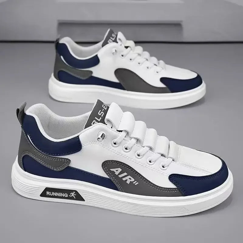 Low Top Sneakers – 2025 Men’s Fashion Leather Shoes, One-Foot Slip-On, Sport & Casual
