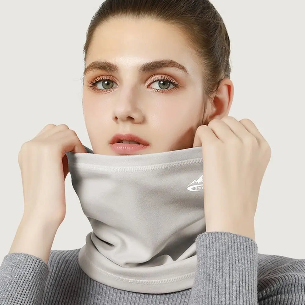 Windproof Neck Warmer – Velvet Thermal Headgear for Men & Women, Ideal for Winter Sports