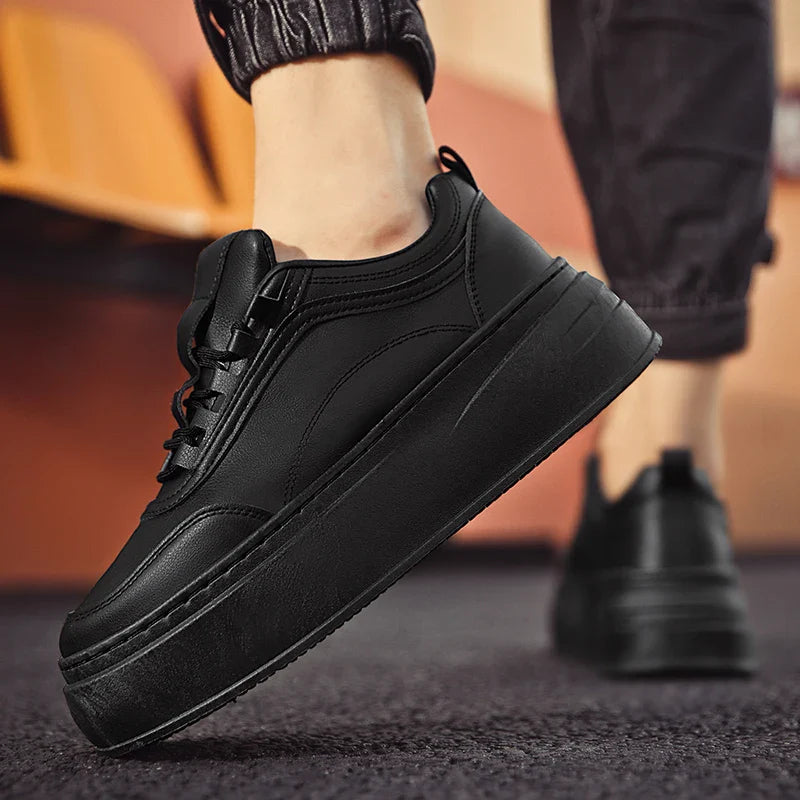 mens platform walking sneakers