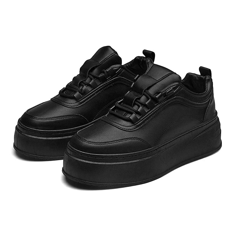 mens platform walking sneakers