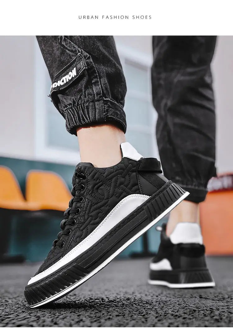 mens platform vulcanized sneakers