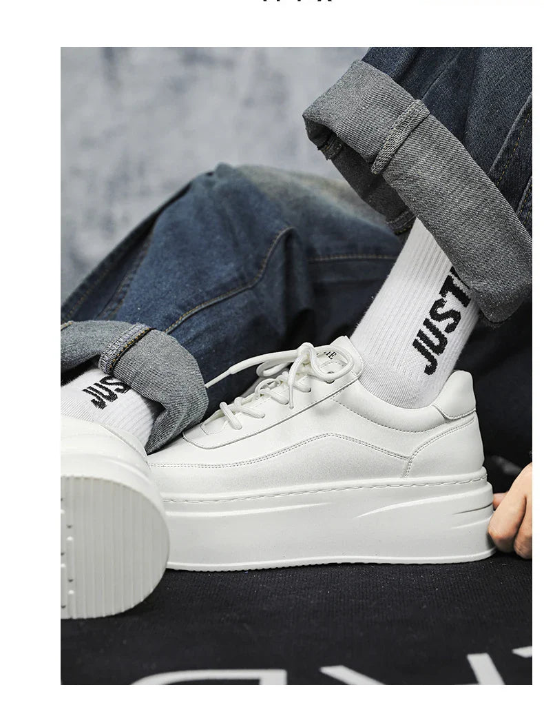 mens platform walking sneakers