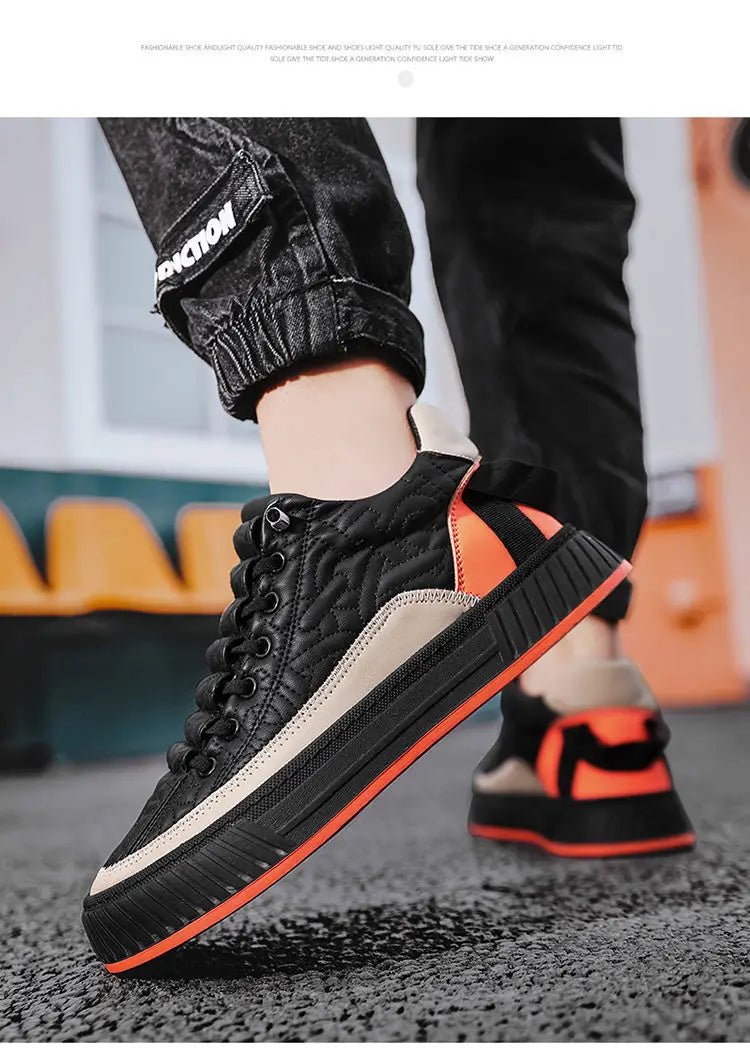 mens platform vulcanized sneakers