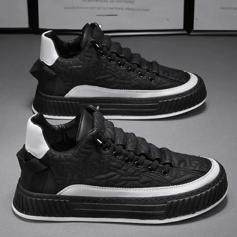 mens platform vulcanized sneakers