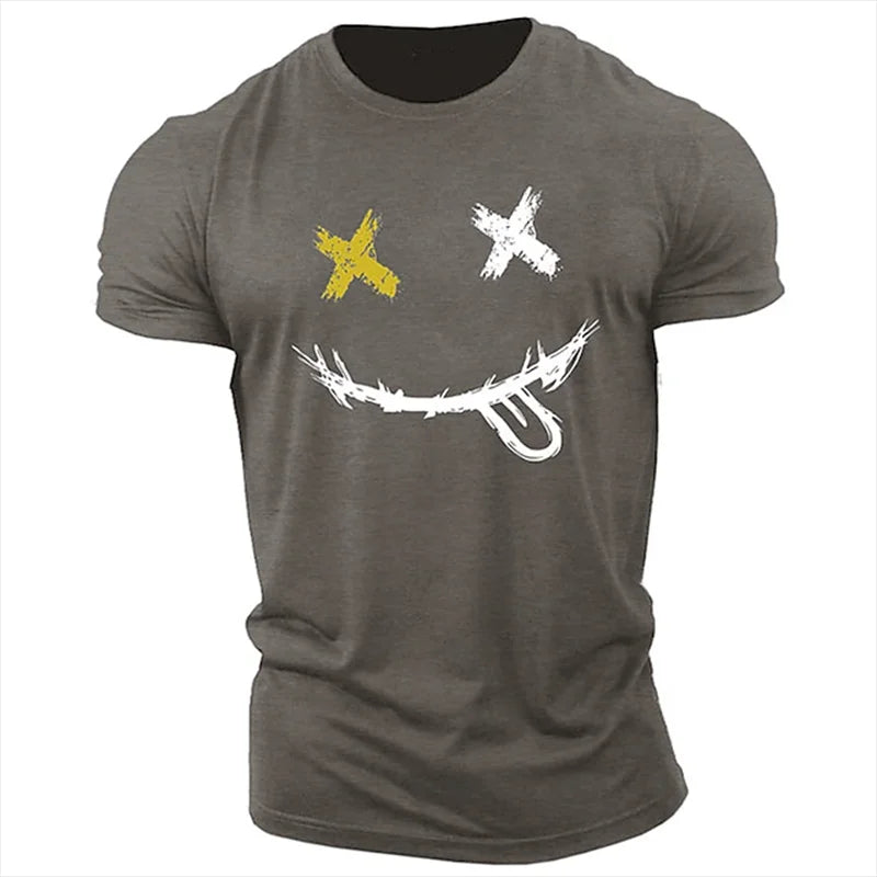 Short Sleeve T-shirts Summer New Fashion Men's English Letter Printing