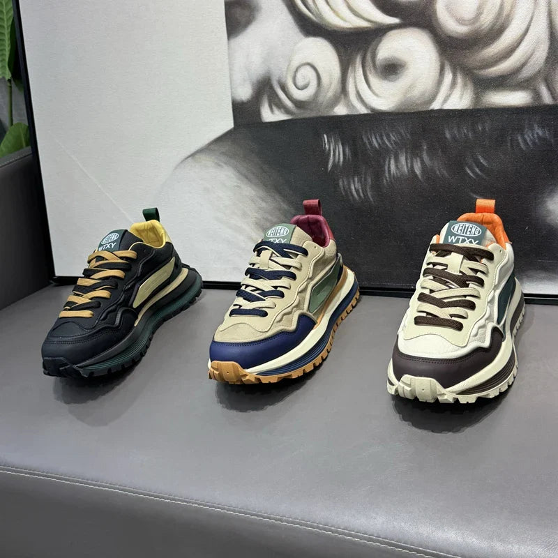 mens platform sports sneakers