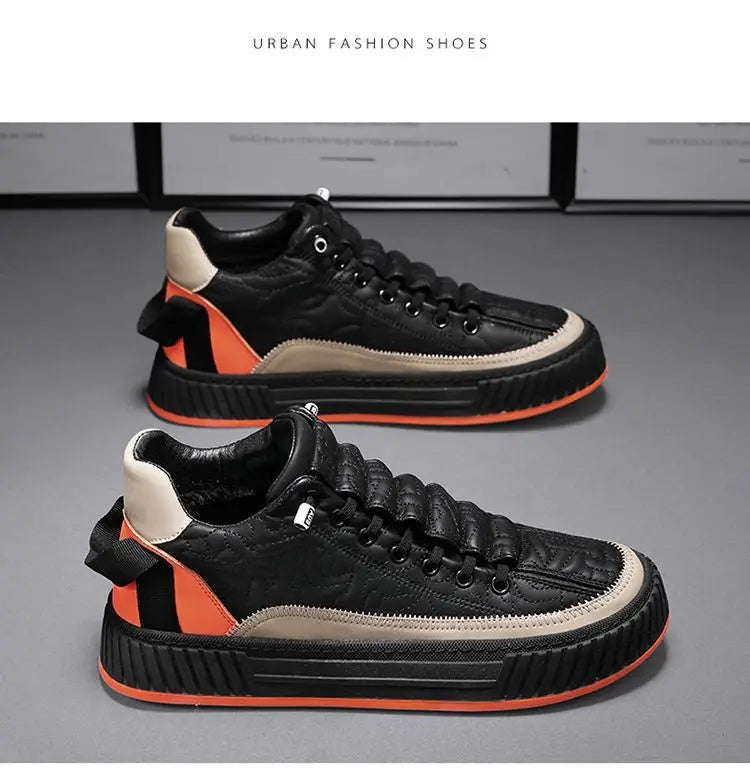 mens platform vulcanized sneakers
